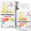 67.500 MG polyfenoler Supplement - kraftige antioksidanter og polyfenol for aldersforsvar, polyfenol Superfood, Quercetin, Resveratrol, Grønn Te, Plantebasert og energi, Immunstøtte, 90 Kapsler