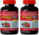 antioksidant komplekst supplement - CNYOXIDANT MEGA COMPLEX 1440 MG - Mangosteen ekstrakt, antioksidant kosttilskudd, tranebær granateple mangosteen, detox og rense 2 flasker 120 kapsler
