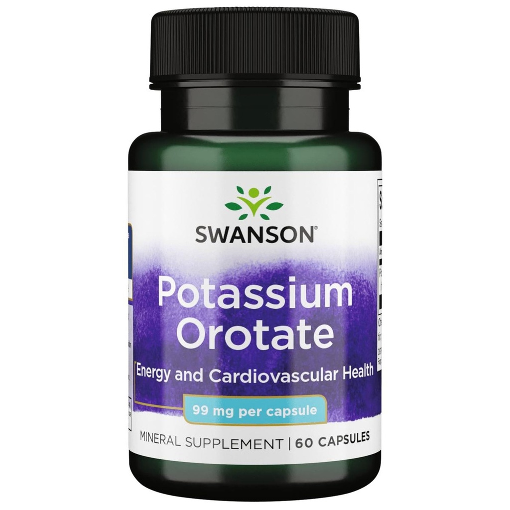 Swanson Kalium Orotate 99 Milligrams 60 Kapsler