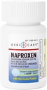 GeriCare Naproxen Natriumtabletter, 220 mg (100mg)- NSAID Ekstra-styrke smertelindring for hodepine, ledbetennelse, muskelsmerter, menstruasjonskramper-filmkoordinert Naproxen, anti-inflammasjons- og feberreduser