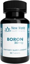 Bor 30mg Mineral Supplement - Soft-trykkte tabletter Thyroid støtte rask absorpsjon formel (30)