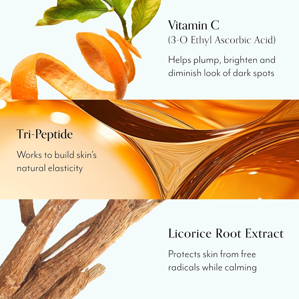 Bliss Bright Idea Vitamin C Serum & Eye Cream Duo - Belysning og Hydrating - Anti-aging Serum, Reduserer Fine linjer - Ren, Vegan & Cruelty-Free