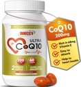 CoQ10 200mg Softgels – høy absorpsjon Coenzym Q10 for hjertehelse, celleenergi og antioksidant støtte – 60 Softgels