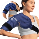 kingPavonini skulder ispakke rotator manøvrer kald terapi, reusable Gel is pakke for skulderskader, smertelindring, hevelse, skulderkirurgi, Tengonitt, Bursitt, Blå, middels størrelse
