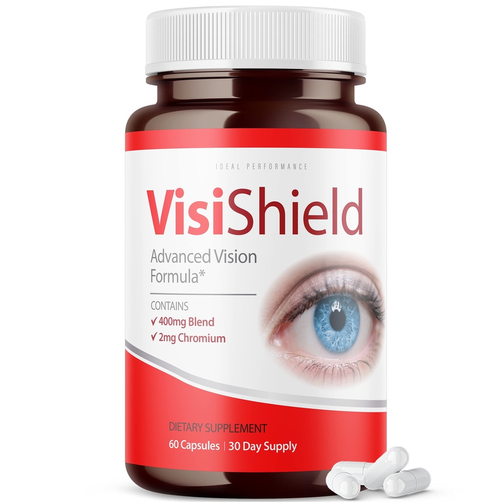 IDEEL PERFORMANCE Visishiled Advanced Vision Formula for øyne Supplement piller vitaminer (60 kapsler)