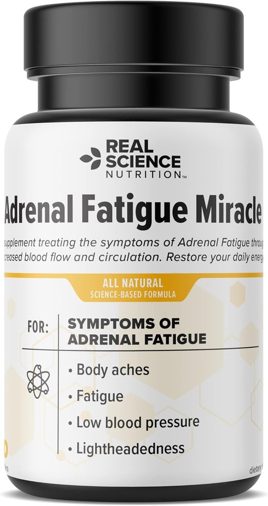 Tilbyr Adrenal tretthet Miracle - En ernæringsmessig kosttilskudd for å støtte sunn adrenal Gland funksjon, kan bidra til å lindre tretthet, stress og forbedre energinivåene