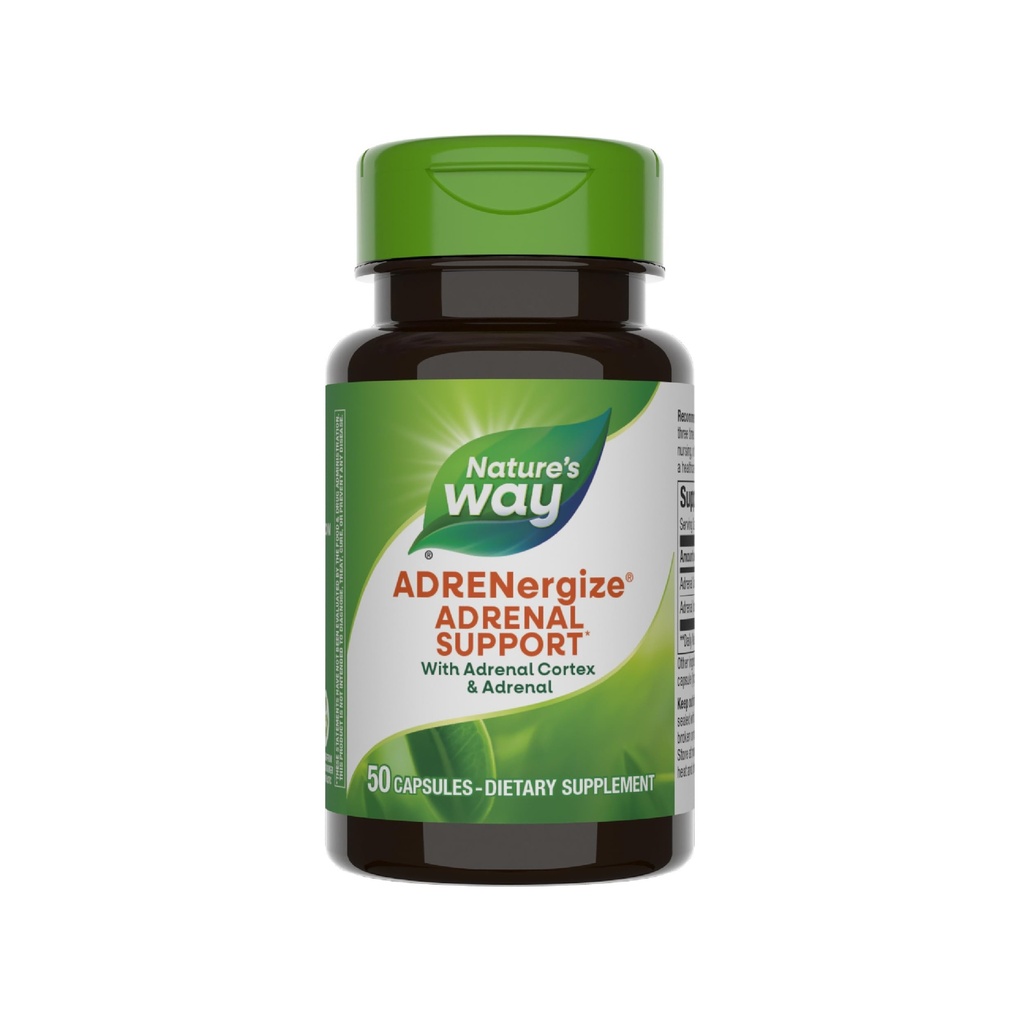 Naturens måte ADRENergize med Adrenal Cortex & Hele Adrenal, Energistøtte*, 50 kapsler