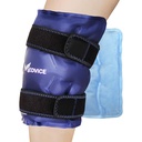 Medvice ispakke med kald komprimering for kne smertelindring, hevelse, kneutskiftning kirurgi, ledgikt og skadegjenvinning, justerbare stropper, Reusable Gel Ice Wrap for Meniscus Tear og ACL Blå