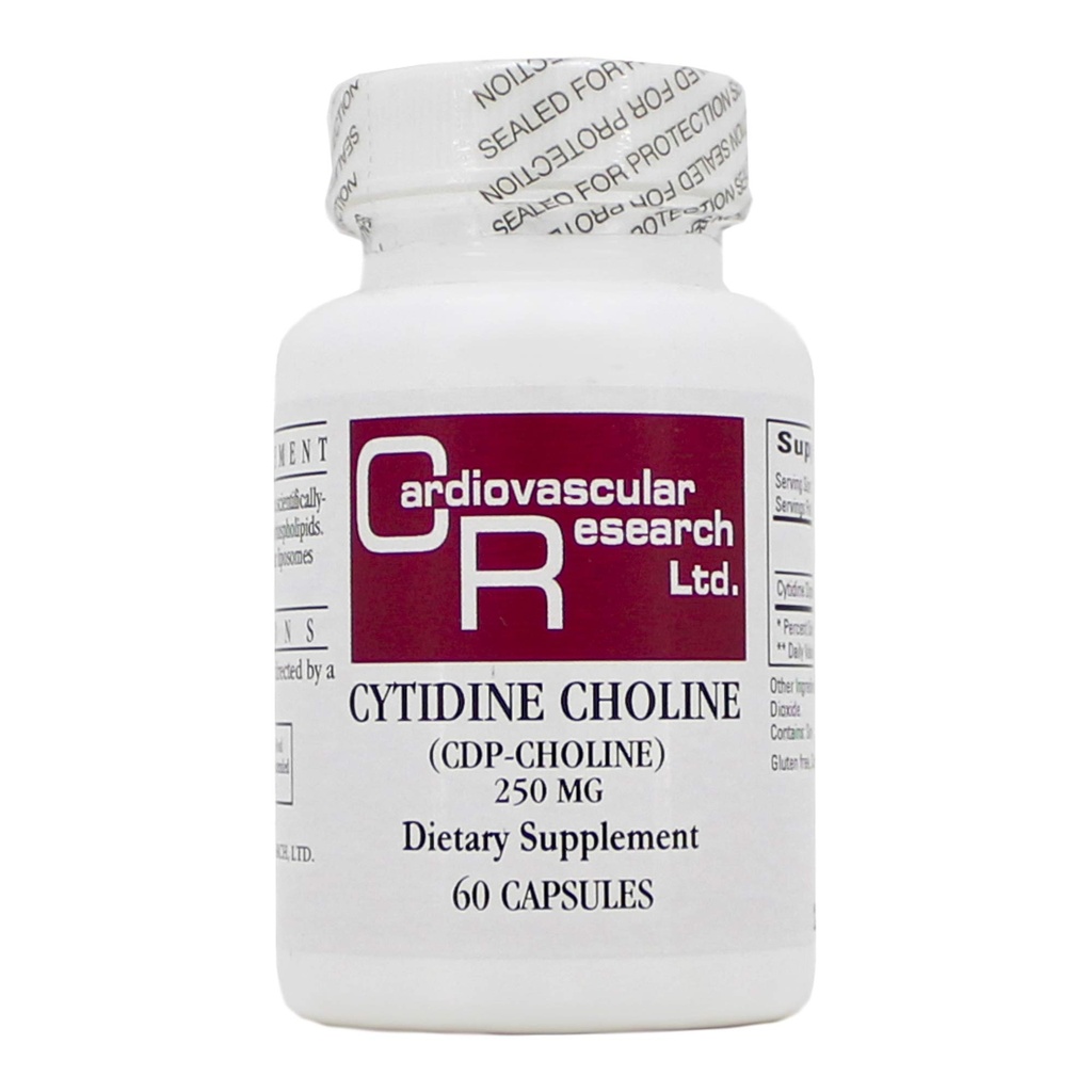 Cytidine Choline/CDP 250mg 60 Caps - Økologiske Formeler/Kardiovaskulær forskning