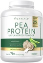 Carlyle Protein pulver 7lb | Unflavored | 29G Protein | for menn og kvinner | Vegetarisk, ikke-GMO, Gluten og soyafri