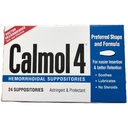 Calmol 4 Hemorroide Suppositorier med beroligende naturlige ingredienser, 24 greve
