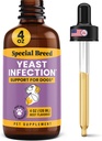Yest Infeksjon behandling for hunder - 4 ovner - beroligende kløe relief, øreinfeksjon behandling, reduserer irritasjon og inflammasjon, 4 oz