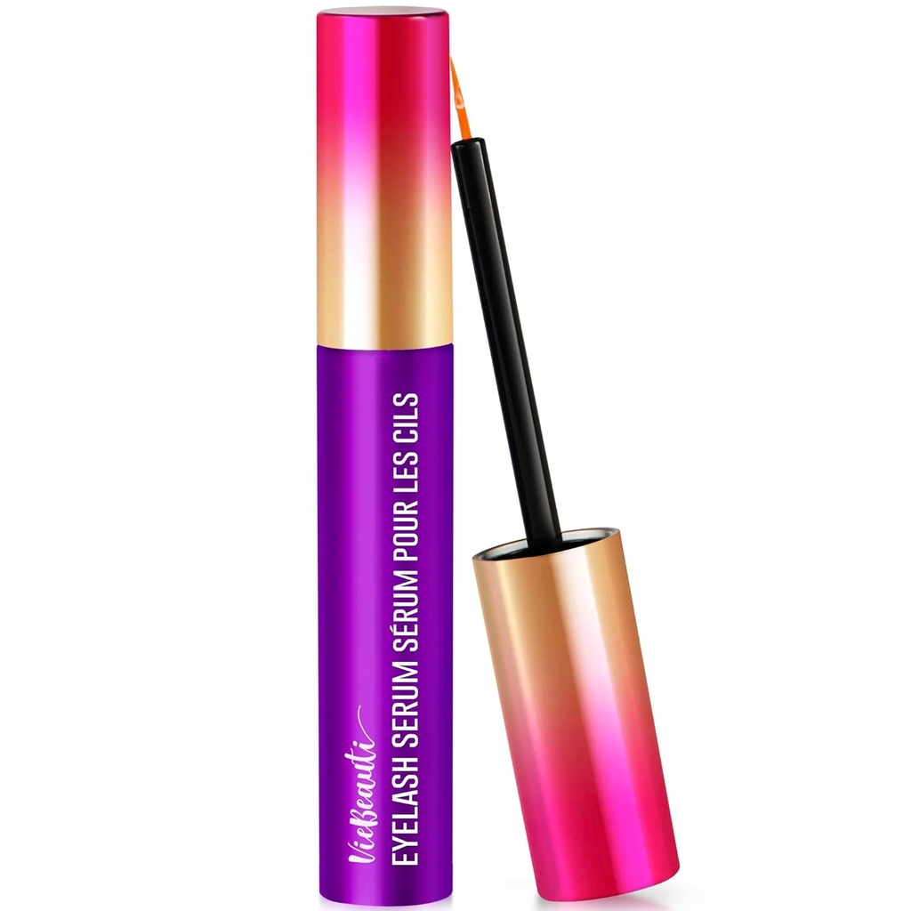 VieBeauti Premium Eyelash Vekst Serum: Lash Enhancing Serum med avansert formel til å øke Longer Fuller og Thicker Luscious Lashes 0,067 Fl. Oz., lilla