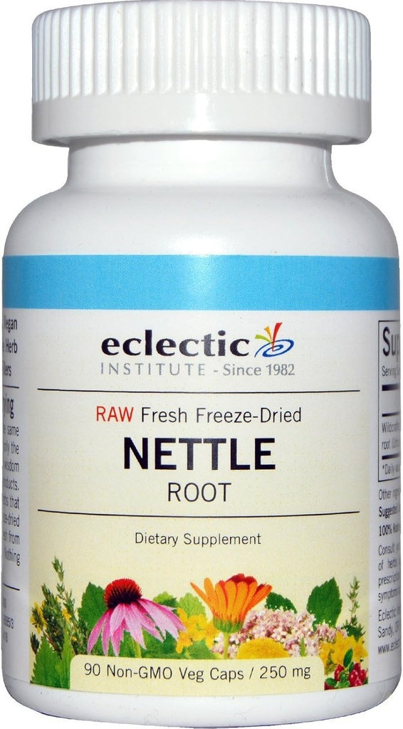 Eklektisk institutt Nettle Root - 250 mg - 90 vegetariske kapsler