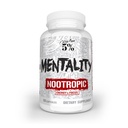 5% Ernæring Rich Piana Mentalitet Nootropic Blend ® Brain Booster Supplement for ytelse, minne, mental klarhet | Ginseng, Ginkgo, L-Theanine, Choline, Huperzine, 60 kapsler (30 dagers forsyning)