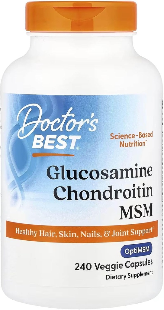 Doktorens beste glukosamin Chondroitin MSM - 240 kapsler