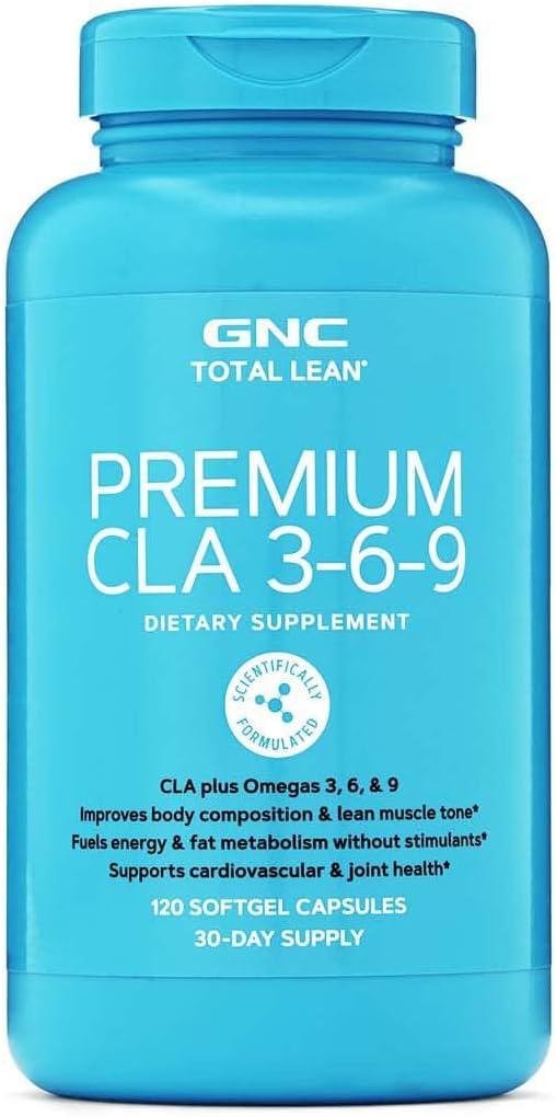 GNC Totalt Lean Premium CLA 3-6-9, 120 Softgels, støtter øvelse og muskelgjenvinning
