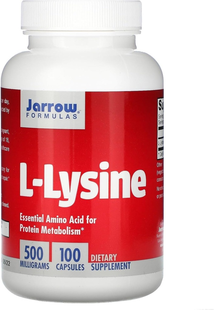 Jarrow Formler - L-Lysine, 500 mg, 100 kapsler