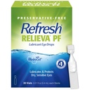 Oppfriskende Relieva PF Lubricant øyedråper for tørre øyne, preservativt-fri, 0,01 Fl Oz enkeltbruksbeholdere, 30 Count