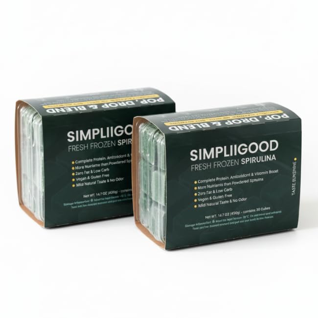 Spirulina Cubes - Høyt protein, Vitamin-Rich Supermat med naturlig Flavor - Vegansk, Glutenfri Nutrient Powerhouse Spirulina Poder for smoothies - (840, Grams)