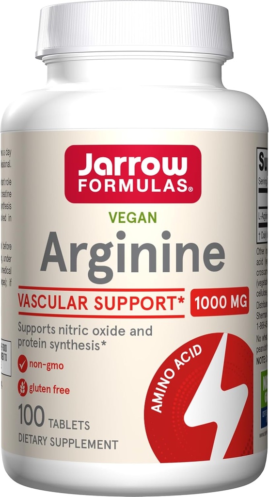Jarrow Formler, L-arginine 1000 Mg tabletter, 100 count