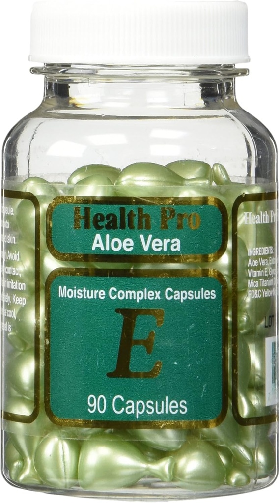 Aloe Vera & vitamin E hudolje, 90 grønne kapsler