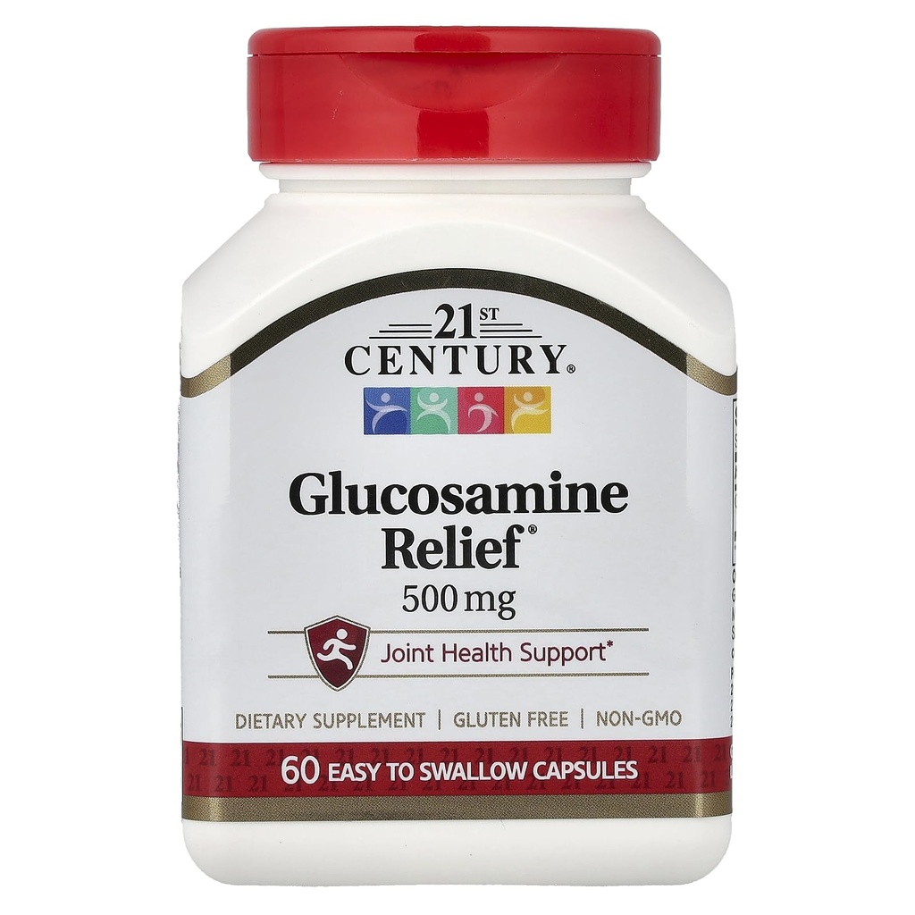 21. århundre glukosamin relief, 500 mg, 60 lett å svelge kapsler