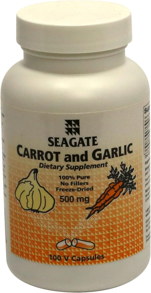 Seagate produkter Carrot og hvitløk 500mg 100 kapsler