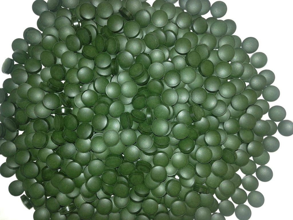 Raw Power Thor's Hammer (1000 tabletter ren chlorella/spirulina blanding, 250g totalt), Organics merkevare