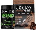Jocko drivstoff 2 pakke bunke - Jocko grønne pulver + sjokolade møl protein pulver