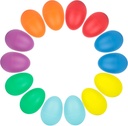 SallyFashion 14PCS plast egg Shakers sett, perkusjon instrumenter musikk egg Maracas for barn musikk DIY maling