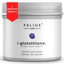 Ultra høy styrke L-Glutathione 98% Supplement for glødende hud - kollagentilskudd for kvinner og menn - 500 mg konsentrert formel, redusert glutathion Supplement - 120 kapsler