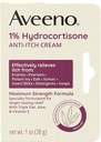 Aveeno Maksimum styrke 1% Hydrokortison Anti-Itch Cream, Triple Oat, Aloe & Vitamin E for Itch Relief fra Eczema, Psoriasis, Insekt Bites, Poison Ivy, Oak & Sumac & Detergents, 1 oz