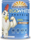 1 lb Egg Hvitt Protein pulver etter kilden ernæring - 25 gram Protein, Bygg Lean Muskel, Dairy Free - Melk Sjokolade