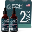 E2H Amming Supplement og Lactation Support - Flytende Lactation Supplement - Inneholder Fenugreek, Melke Thistle, Fennel og mer - Ingen alkohol - Vegan - (2 flasker)