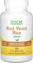 SuperNutrition Rød Yeast Rice, 600 mg, 120 Veggie Kapsler