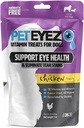 PetEyez Tear Stain Remover Vitaminbehandlinger for hunder - støtte øyehelse og redusere kløe og tear Stain Building - 100% naturlig hund Behandler m/Superfoods, antioksidanter og næringsstoffer - Kylling Flavor - 1oz