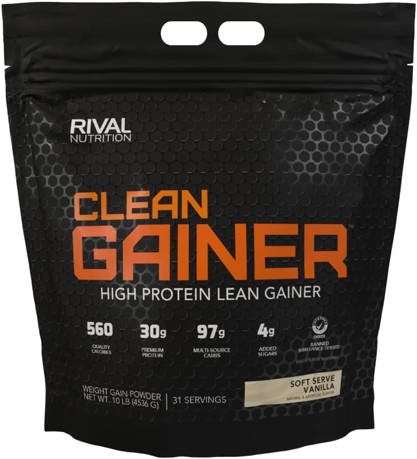 RIVAL NUTRITION Clean Gainer - myk server Vanilla 10 lbs