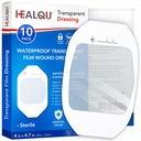 Transparent Film Dressing 4" x 4,75" (10 Pakke) - Vanntett Klesbær Bandages for Post-Surgical Dusj, IV Shield, Tattoo Aftercare, Klar pustende kleslapper av HEALQU