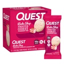 Quest Nutrition Frosted Cookies Twin Pack, Strawberry Cake, 1g Sukker, 10g Protein, 2g Netto Carbs, Glutenfri, 16 Cookies