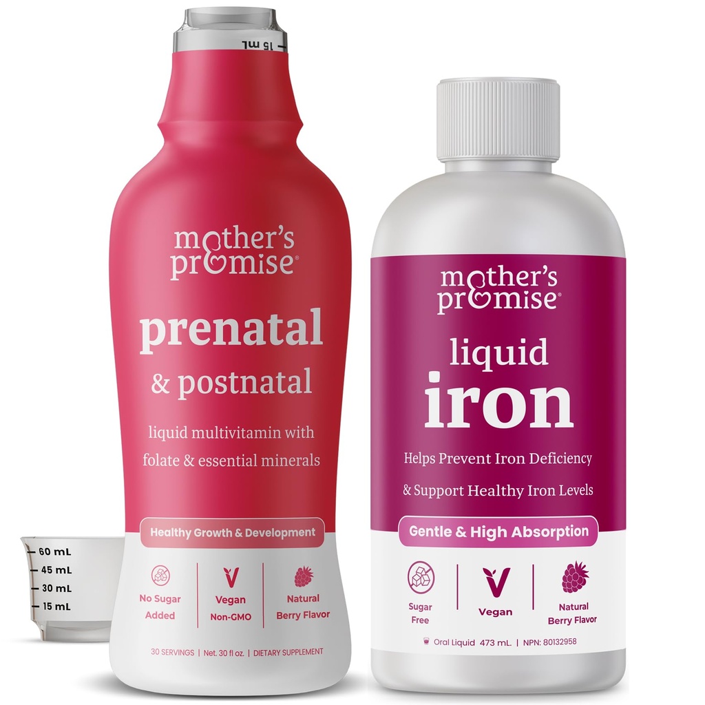 Mors løfte flytende jern og prenatal flytende Multi Bundle