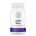 Sleep Well ro og avslappende støtte formel - kraftig blanding med magnesium, L-Theanine, GABA og Melatonin - forbedrer avslapping + fremmer sunne søvnmønstre - 60 kapsler