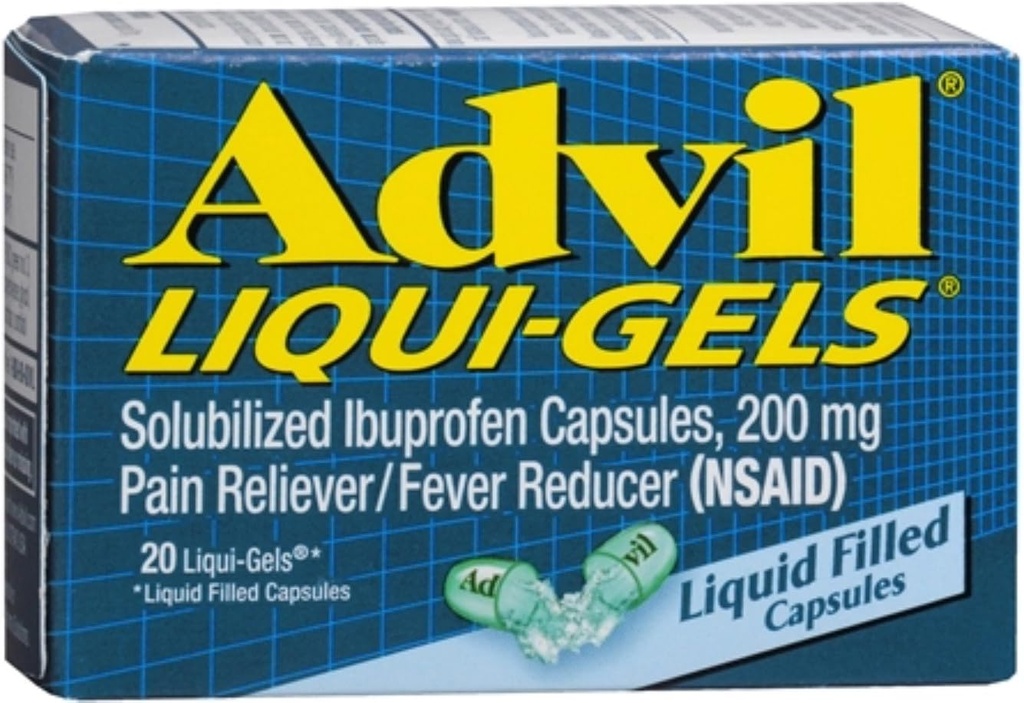 Advil 200 mg Liqui-Gels 20 ea (pakning med 12)