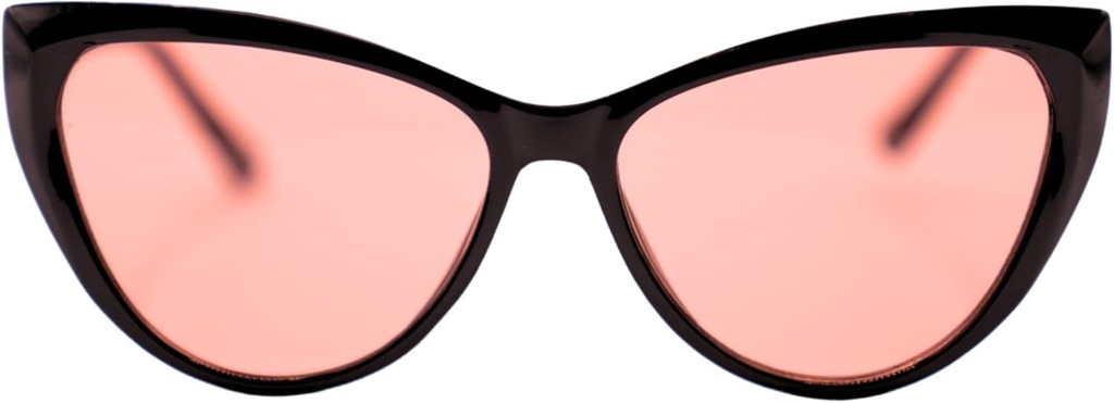 FL-41 Migrene Briller Overgangslinser for innendørs/utendørs lysfølsomhet og fotofobi Cat Eye Hardcase