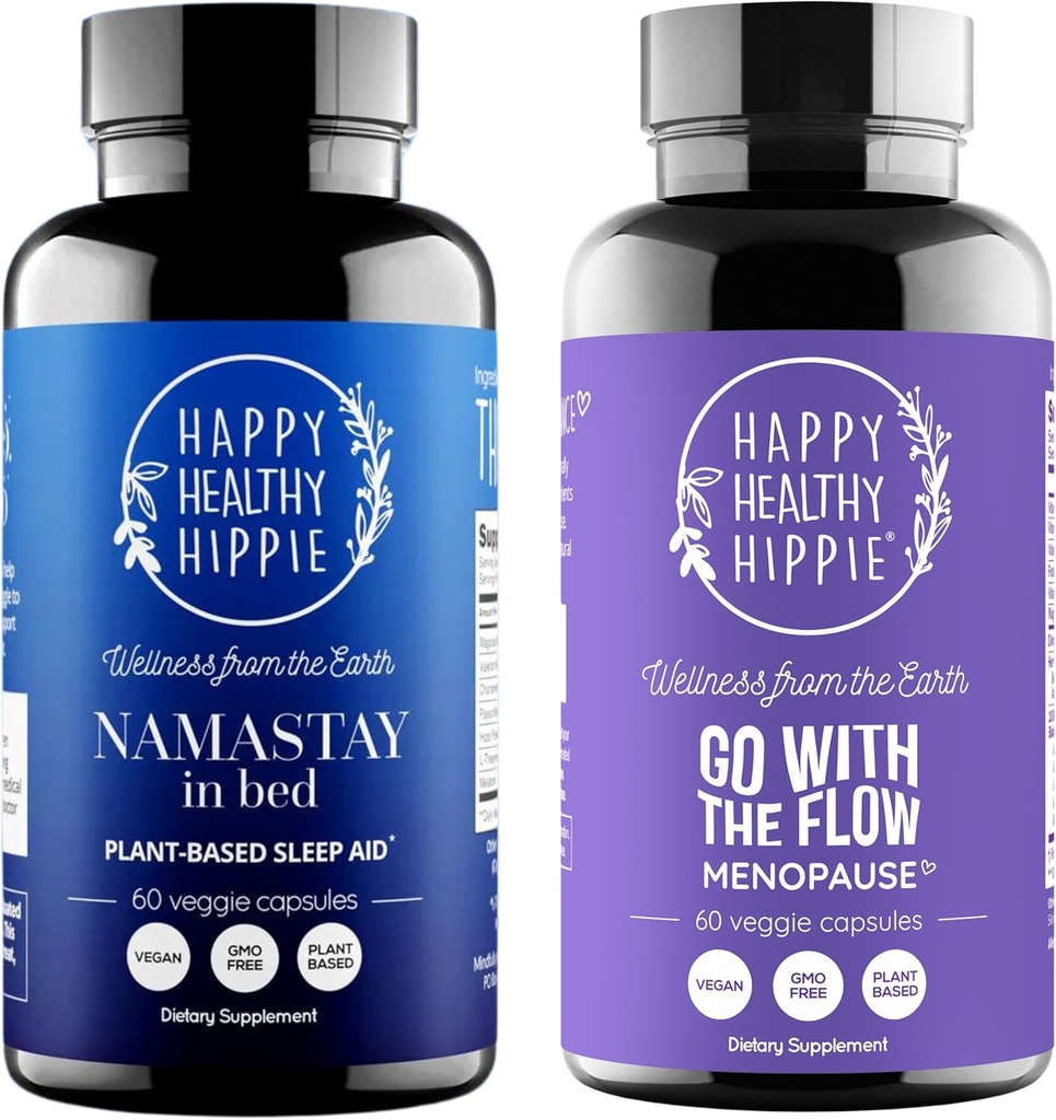 Glad sunn Hippie Gå med Flow Menopause Support & Naturlig søvn Supplement