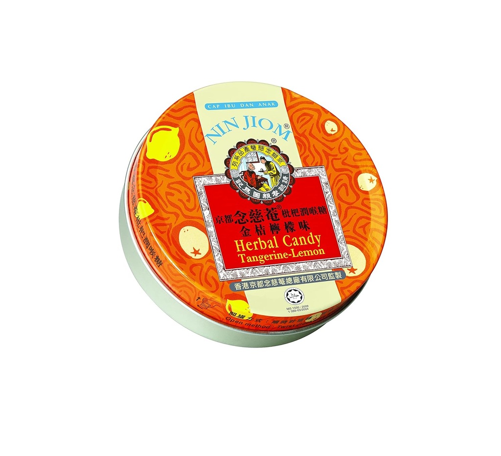 Nin Jiom Herbal Candy- 3 Tinns (Tangerine-Lemon)