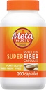 Metamucil SuperFiber Psyllium Kapsler, Glutenfri og sukkerfri, 200 Ct