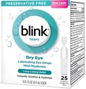 Blink Tårer Smørende Øye Drops Mild-Moderate Tørr Øye .01 Fl Oz 25 Count