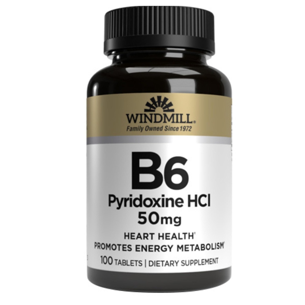 Vitamin B-6 TABS 50 MG WMILL Størrelse: 100