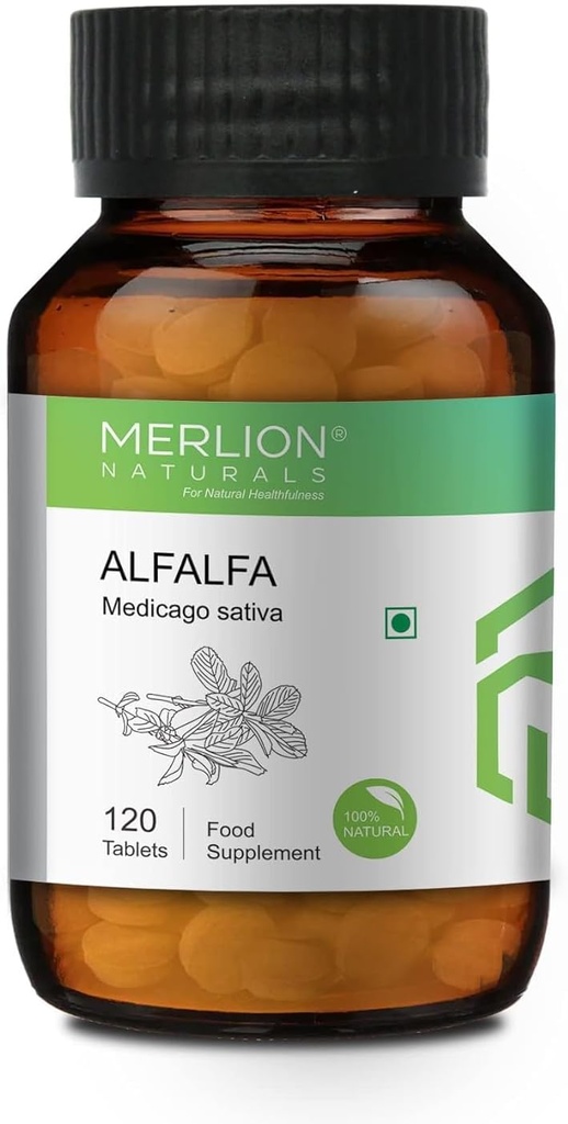 Sheltr Alfafa tabletter, Medicago Sativa, Alle naturlige, ren urter 500mg x 120 tabletter